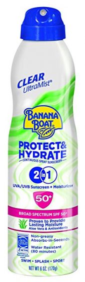Banana Boat Ultra Protect  sunscreen spray 2 in 1 SPF50