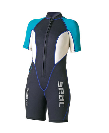 SEAC SUB SEALIGHT 2.5MM SHORTY WET SUITS, WOMAN