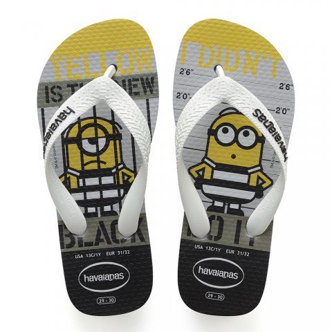 HAVAIANAS MINIONS FLIP FLOP 4133167 KIDS - Ice Grey