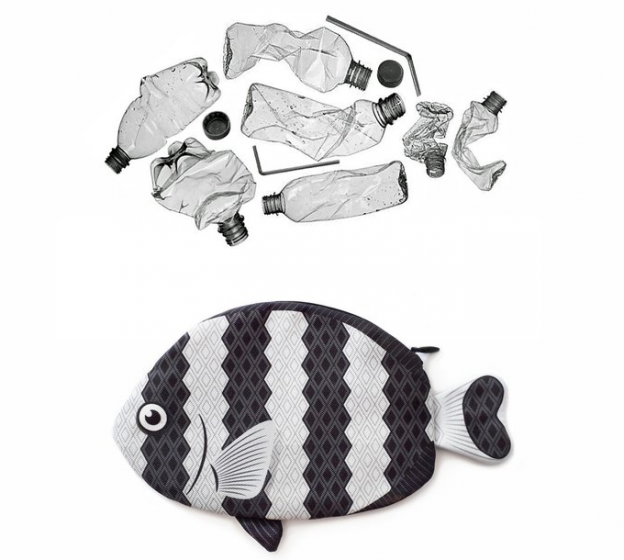 PAAPAOW Humbug Dascyllus fish pouch (PET bottles waste recycled fabric)
