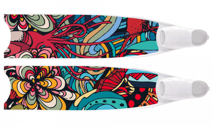 LEADERFINS LIMITED EDITION WATER LIFE BI-FINS-WHI