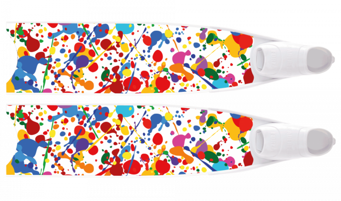 LEADERFINS LIMITED EDITION PAINT BI-FINS-WHI