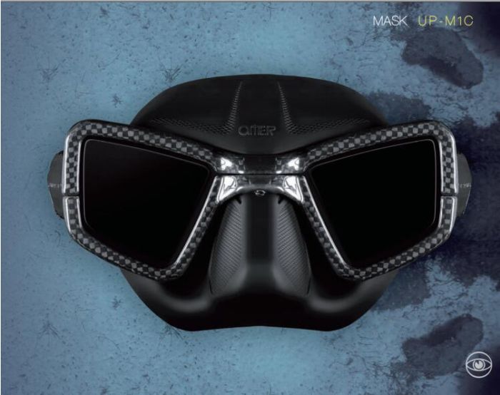 OMER UP-M1C carbon mask + UP-NC1 nose-clip