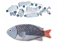 PAAPAOW Blue Devil Damsel fish pouch (PET bottles waste recycled fabric)