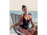 VODA SWIM Black Envy Push Up® Tie Front Monokini