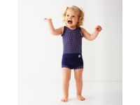 SPLASH ABOUT Happy Nappy Costume - Navy/White Dot