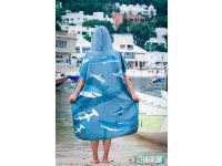 OCEANARIUM T15 SHARKS CLOAK TOWEL (FREE SIZE)*105CM X 85CM*