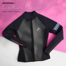 Water Pro 3mm leather flexa jacket-Trio for Women