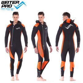 Water Pro 5mm Hooded Wetsuit Orange