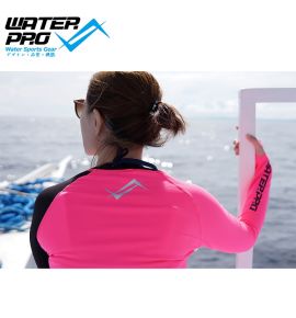 WATER PRO Two Tone Zip Up Rash Guard