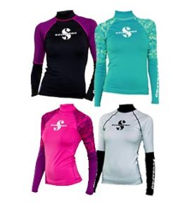 SCUBAPRO Rash Guard T FLEX LONG SLEEVE UPF50 - WOMEN