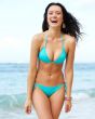 VODA SWIM Turquoise Envy Push Up ® String Bikini Top