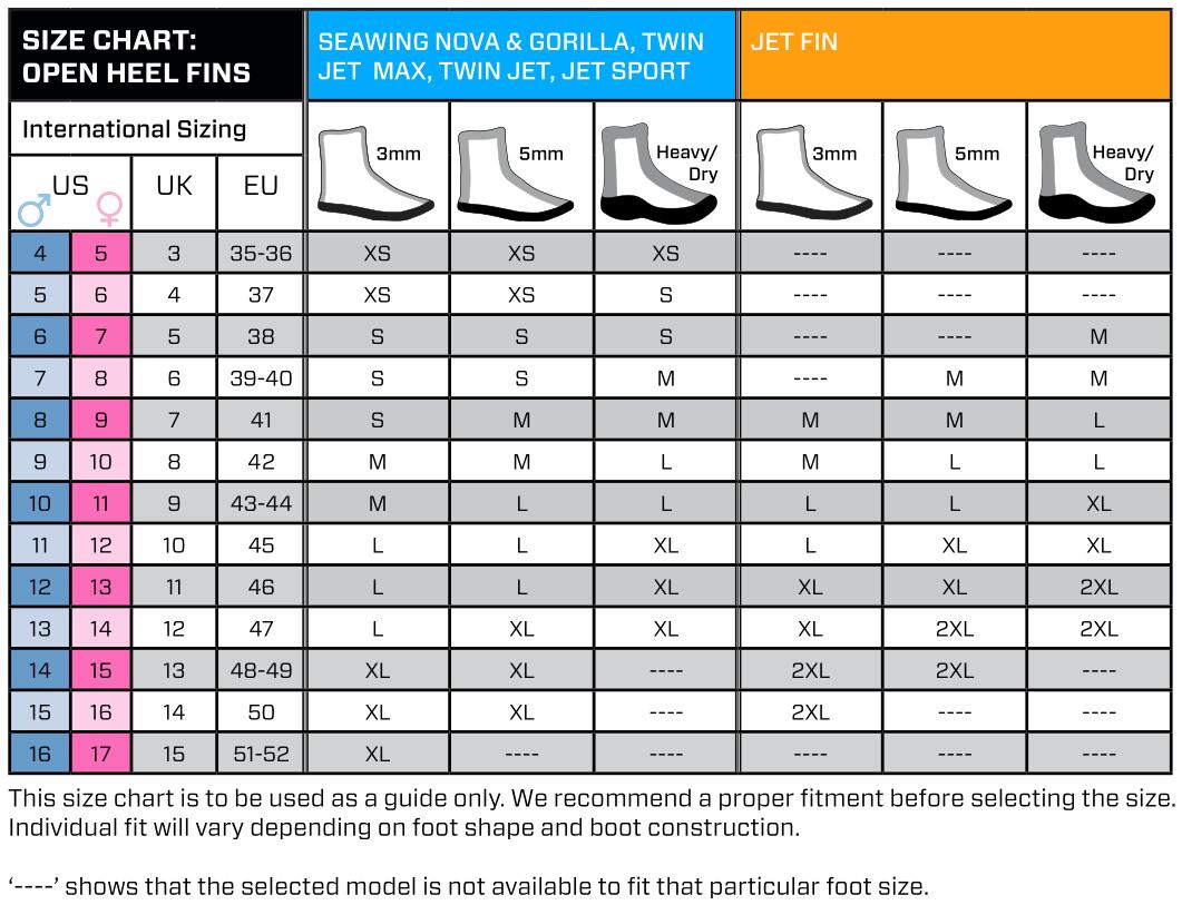 Scubapro Open Heel Fins